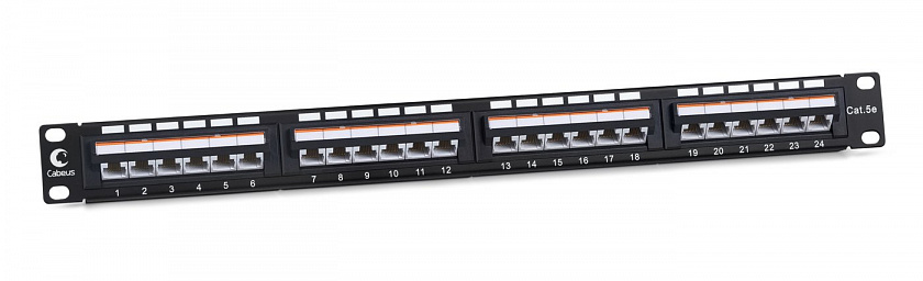 PLAN-24-Cat.5e-Dual IDC (10190c) Патч-панель 19" - YUM