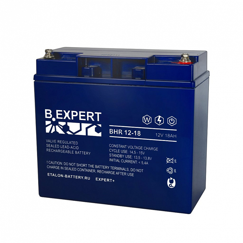 ETALON B.EXPERT BHR 12-18 Аккумулятор герметичный свинцово-кислотный - YUM