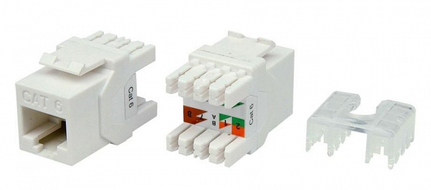 KJ8-8P8C-C6-180-WH Вставка Keystone Jack RJ-45 - YUM