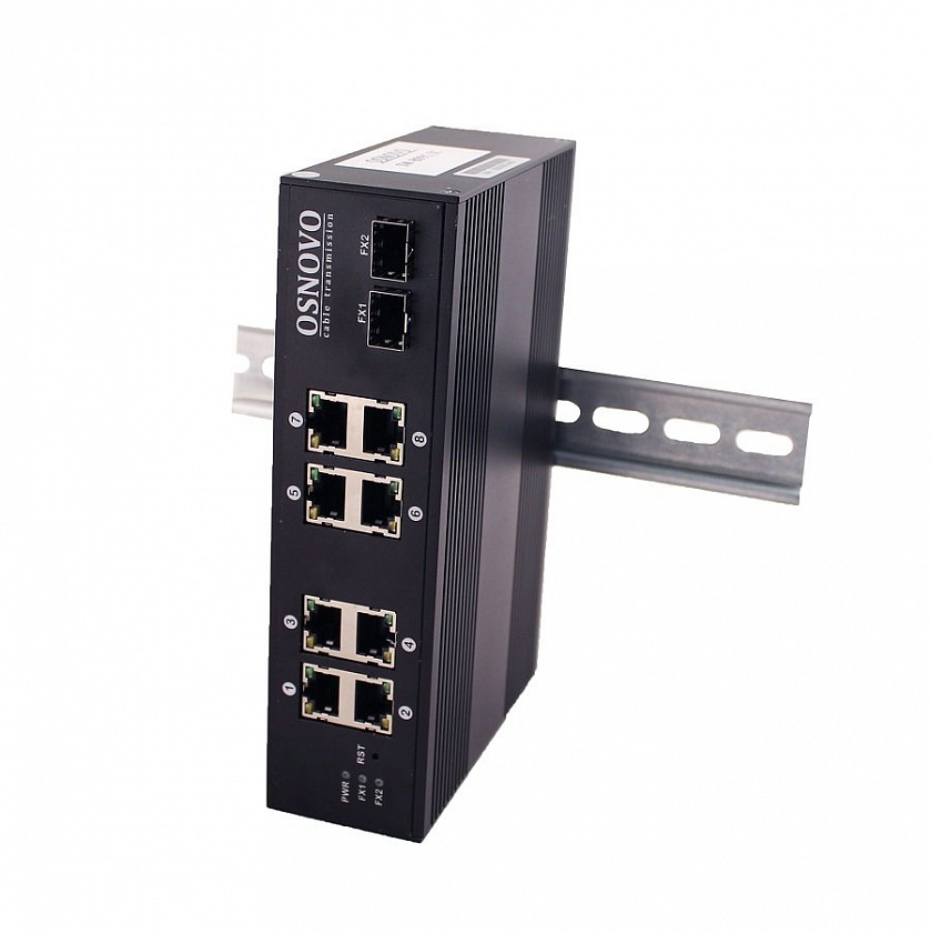 SW-70802/I Промышленный коммутатор Fast Ethernet на 10 портов - YUM