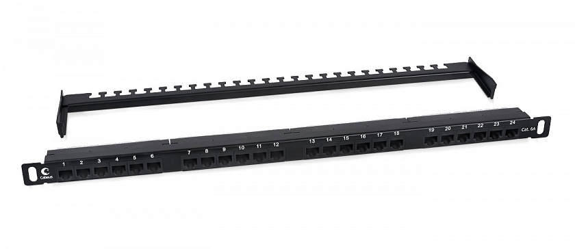 PLHD-24-Cat.6a-Dual-180-0,5U (9665c) Патч-панель 19" - YUM