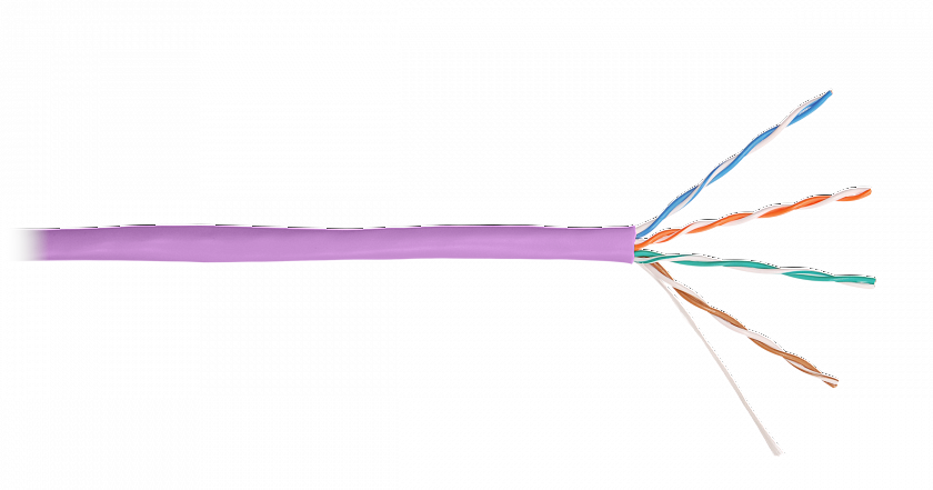 U/UTP 4pair, Cat5e, Solid, In, LSZH (9100C-VL) Кабель «витая пара» (LAN) для структурированных систем связи - YUM