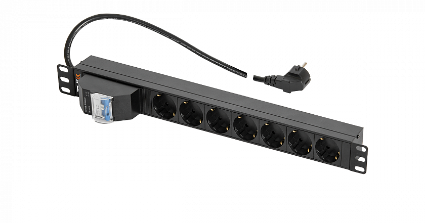 TLK-RSC07-MD-04-BK Блок розеток 19" - YUM
