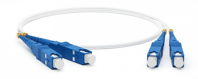 FC-D2-9A1-SC/UR-SC/UR-H-1M-LSZH-WH Патч-корд волоконно-оптический SC-SC - YUM