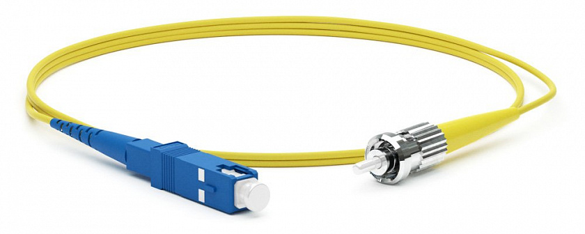 FC-S2-9-SC/UR-ST/UR-H-1M-LSZH-YL Патч-корд волоконно-оптический одномодовый - YUM