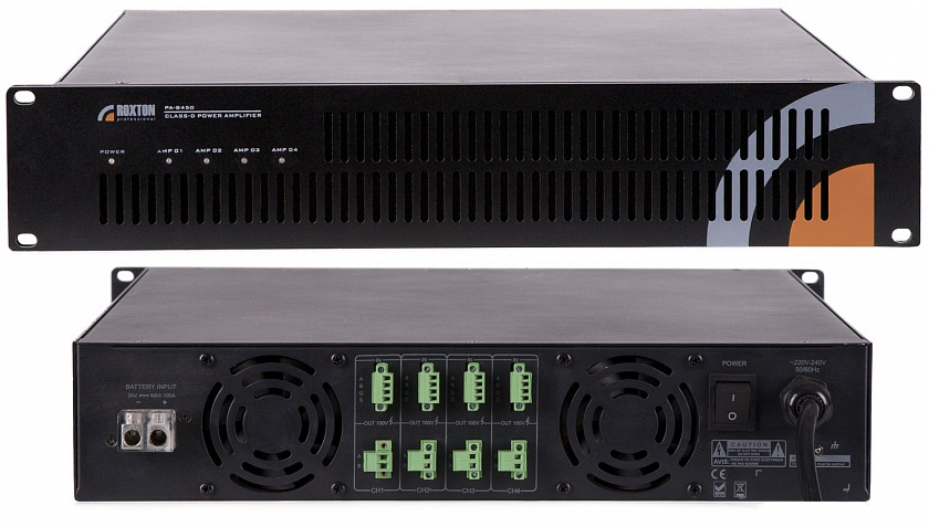 PA-8450 Усилитель трансляционный четырехканальный - YUM