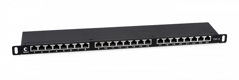 PLHD-24-Cat.6-SH-Dual-0,5U (9651c) Патч-панель 19" - YUM