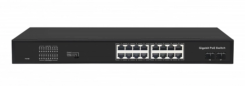 GL-SW-G005-16P Коммутатор с PoE - YUM