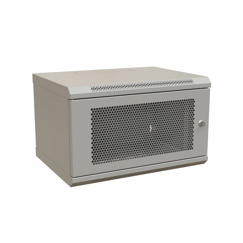 WR-TW-0966-SD-RAL7035 Шкаф настенный 19-дюймовый, 9U - YUM
