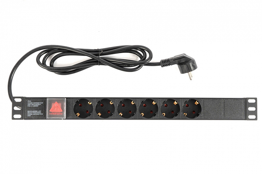 Rapan-PDU6S-S (753) Блок розеток 19" - YUM