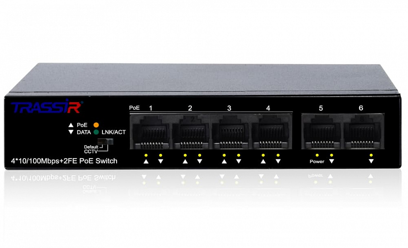 TR-NS1106-60-4POE Коммутатор с PoE - YUM