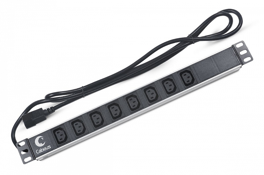 PDU-8I-2IEC (7291c) Блок розеток 19" - YUM
