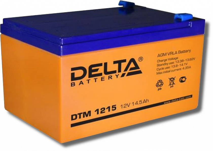 Delta DTM 1215 Аккумулятор герметичный свинцово-кислотный - YUM