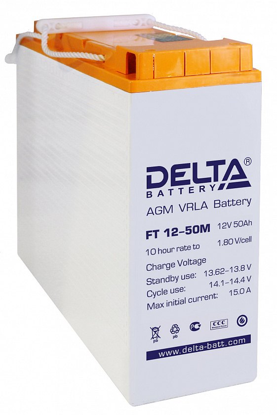 Delta FT 12-50 M Аккумулятор герметичный свинцово-кислотный - YUM