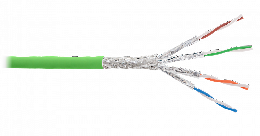 S/FTP, 4pair, Cat7, Solid, In, LSZH (4365C-LG) Кабель «витая пара» (LAN) для структурированных систем связи - YUM