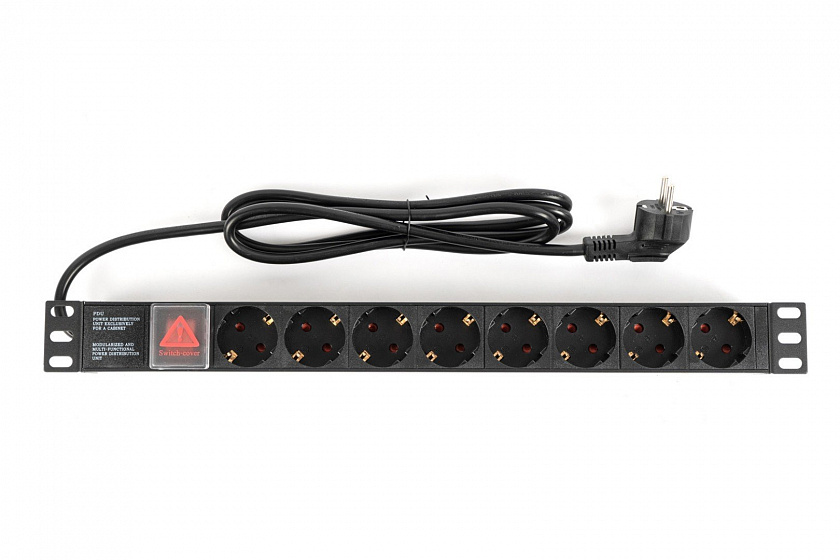 Rapan-PDU8S-S (752) Блок розеток 19" - YUM