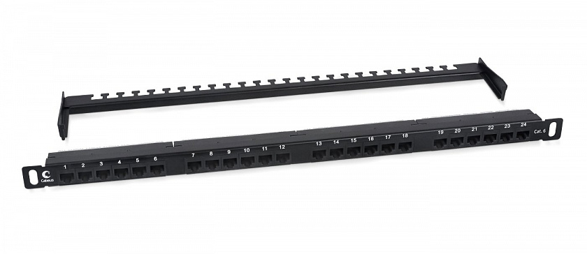 PLHD-24-Cat.6-Dual-180-0,5U (9664c) Патч-панель 19" - YUM