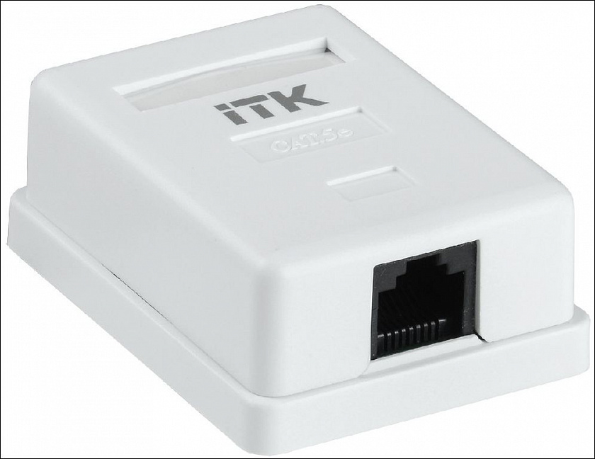 CS2-1C5EU-12-G GENERICA Настенная розетка RJ45 - YUM