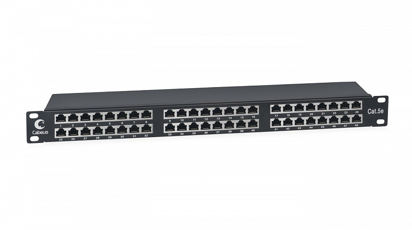 PLHD-48-Cat.5e-SH-Dual IDC-1U (8890c) Патч-панель 19" - YUM