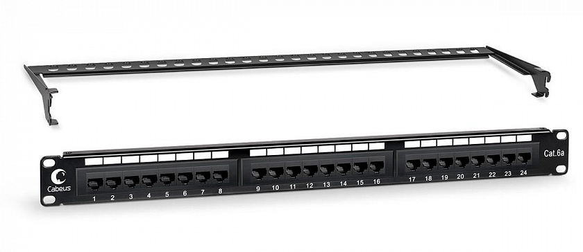 PL-24-Cat.6a-Dual (7651c) Патч-панель 19" - YUM