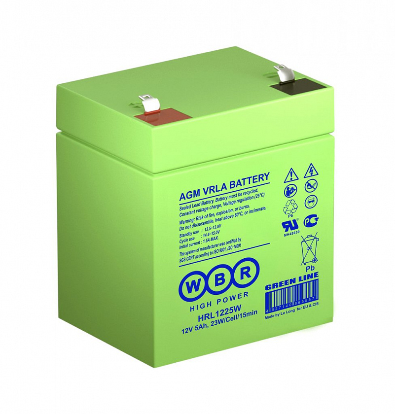WBR HRL1225W Аккумулятор герметичный свинцово-кислотный - YUM