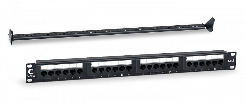 PL-24-Cat.6-Dual (7128c) Патч-панель 19" - YUM