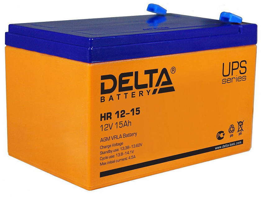 Delta HR 12-15 Аккумулятор герметичный свинцово-кислотный - YUM
