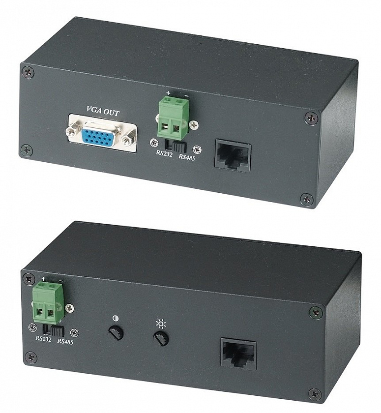 VE01S Приемопередатчик VGA, RS-232/485 - YUM