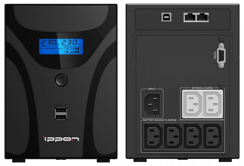 Ippon Smart Power Pro II 1200 (1005583) Источник бесперебойного питания - YUM