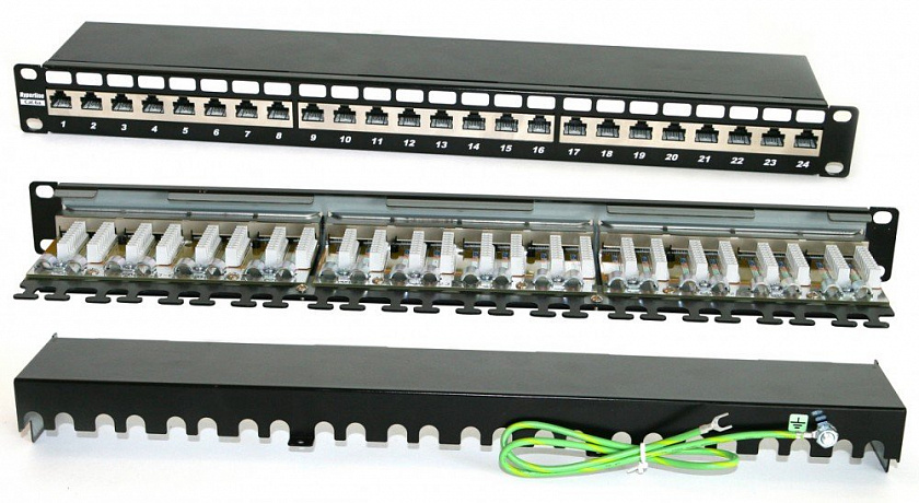 PP2-19-24-8P8C-C6A-SH-110D Патч-панель 19" - YUM