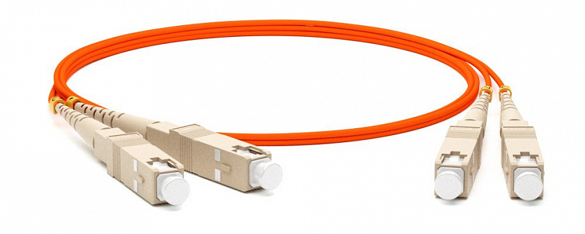 FC-D2-50-SC/PR-SC/PR-H-1M-LSZH-OR Патч-корд волоконно-оптический SC-SC - YUM