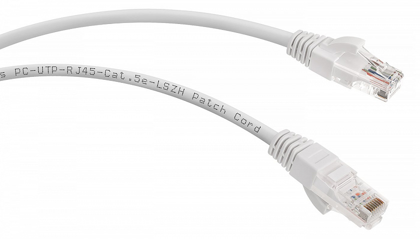 PC-UTP-RJ45-Cat.5e-0.3m-WH-LSZH (9487c) Патч-корд медный - YUM