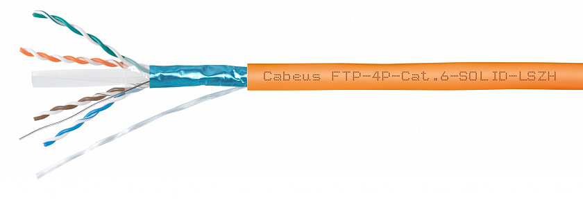 FTP-4P-Cat.6-SOLID-LSZH (8948c) Кабель «витая пара» (LAN) для структурированных систем связи - YUM
