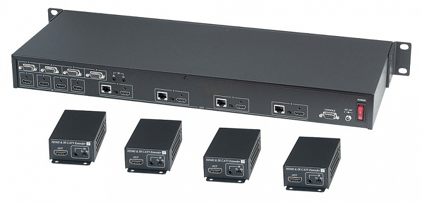 HE04MEIK Удлинитель HDMI, ИК-сигнала - YUM