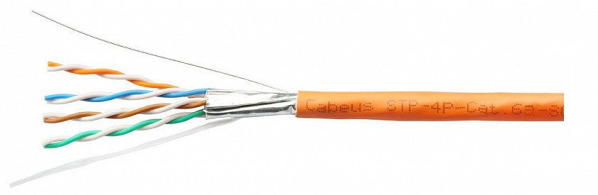 STP-4P-Cat.6a-SOLID-IN-LSZH (7197c) Кабель «витая пара» (LAN) для структурированных систем связи - YUM