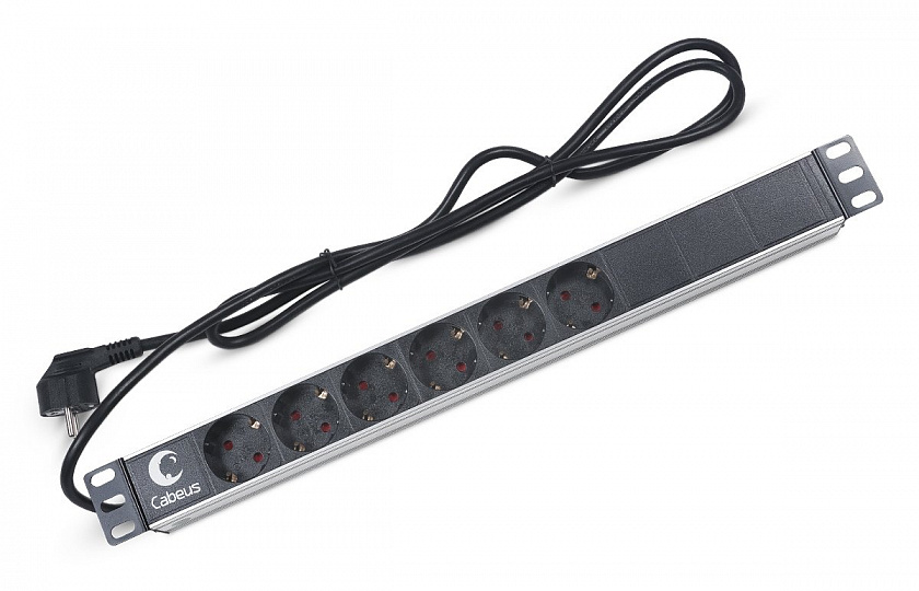 PDU-6P-2EU (7290c) Блок розеток 19" - YUM