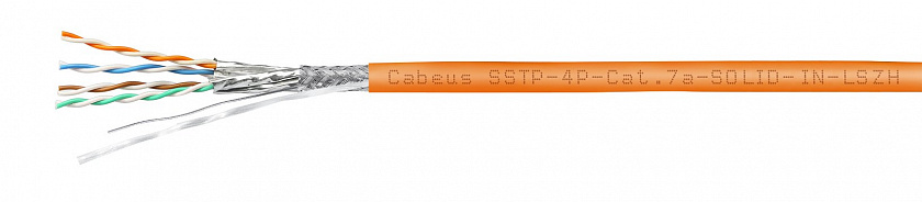 SSTP-4P-Cat.7a-SOLID-IN-LSZH (7639c) Кабель «витая пара» (LAN) для структурированных систем связи - YUM