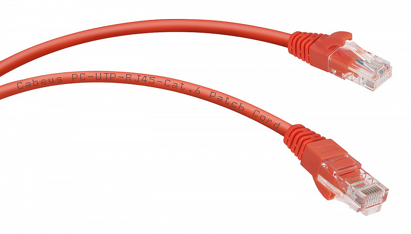 PC-UTP-RJ45-Cat.6-0.3m-RD (8689c) Патч-корд медный - YUM