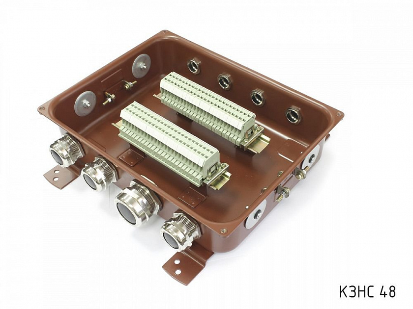 КЗНС-48 У2 IP54 пластиковый ввод (zeta30358) Клеммная коробка с наборными зажимами - YUM