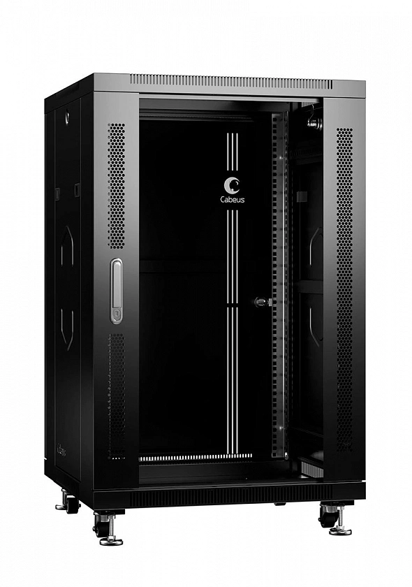 SH-05C-18U60/80-BK (8571c) Шкаф напольный 19-дюймовый, 18U - YUM