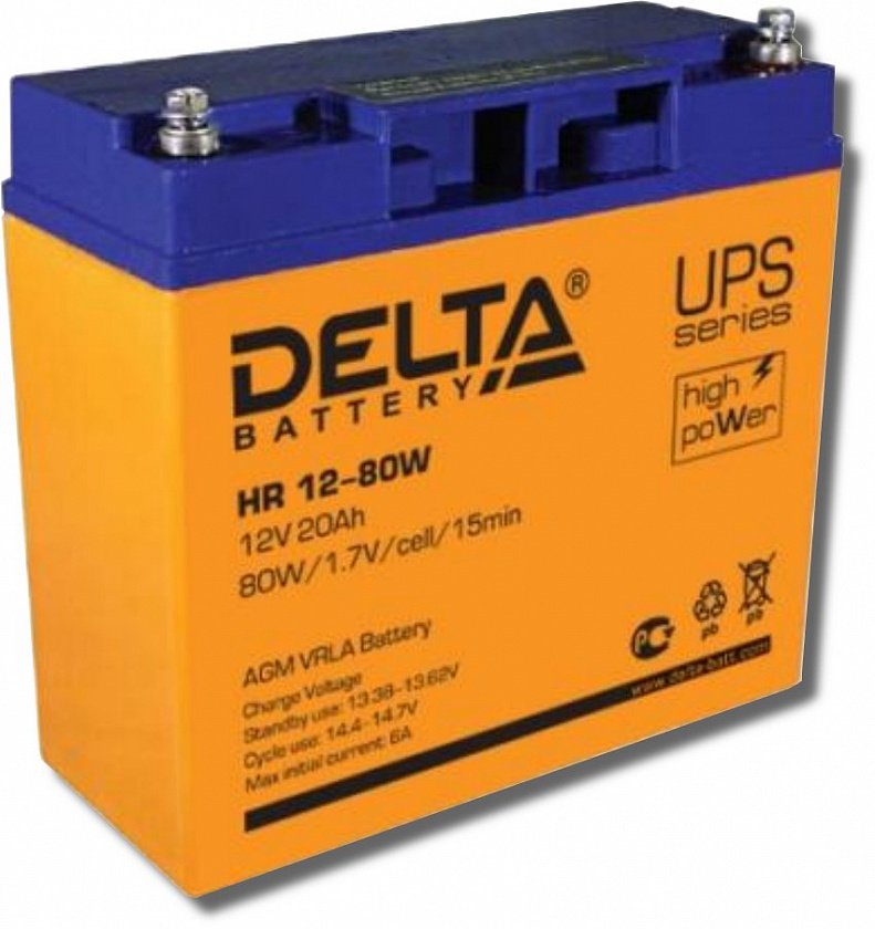 Delta HR 12-80 W Аккумулятор герметичный свинцово-кислотный - YUM