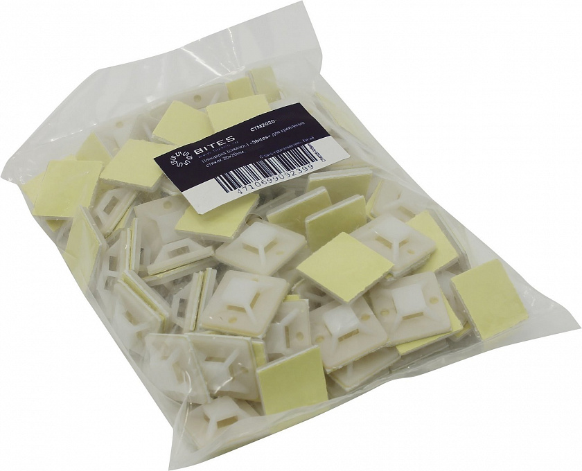 CTM2525-50WH (50 шт) Площадка для стяжек - YUM