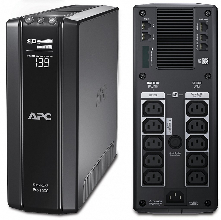 BR1500GI APC Back-UPS Pro 1500 ВА Источник бесперебойного питания - YUM