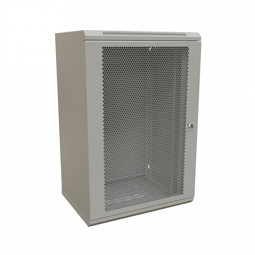WR-TW-1845-SD-RAL7035 Шкаф настенный 19-дюймовый, 18U - YUM