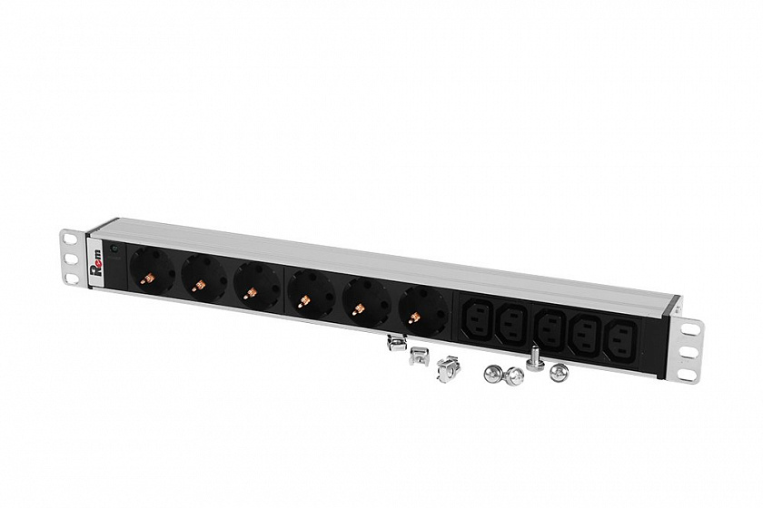 R-10-6S-5C13-I-440-Z Блок розеток 19" - YUM