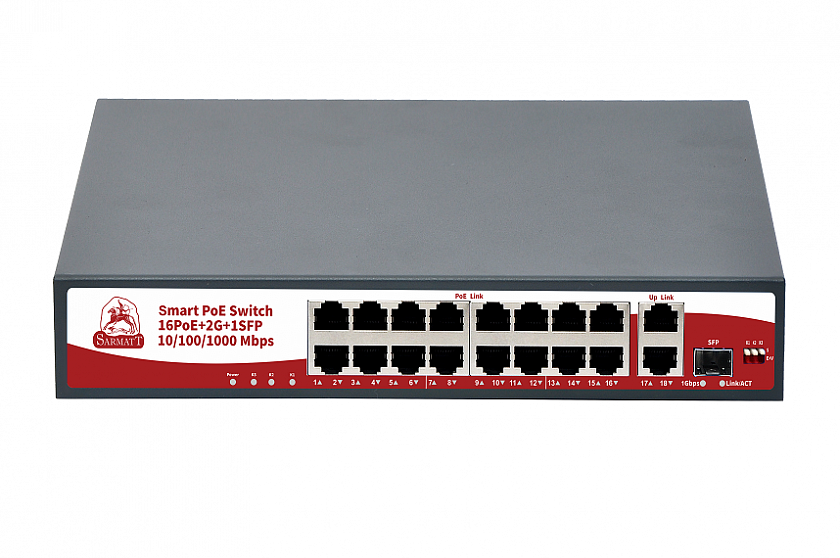 SR-PS1621GBL Коммутатор с питанием по PoE - YUM
