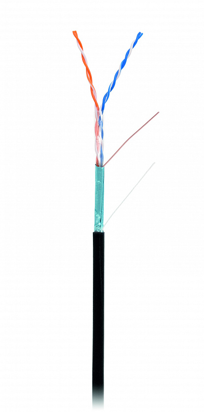 F/UTP 2pair, Cat5, Out, PE (EC-UF002-5-PE-BK) Кабель «витая пара» (LAN) для структурированных систем связи - YUM