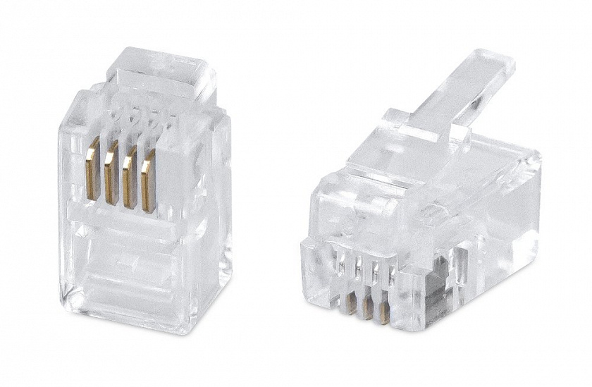 4P4C (7127c) (100 шт) Разъем RJ-11 - YUM