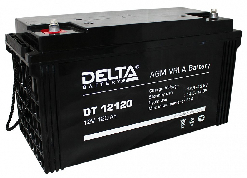 Delta DT 12120 Аккумулятор герметичный свинцово-кислотный - YUM