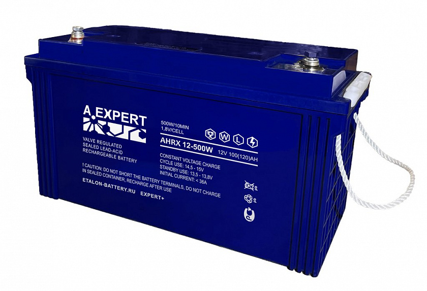 A.EXPERT AHRX 12-500W-120 Аккумулятор герметичный свинцово-кислотный - YUM